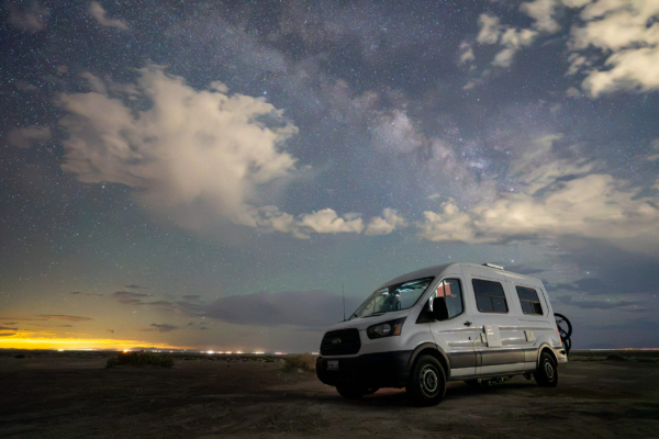Car Campin’ Outside Bonneville Salt Flats